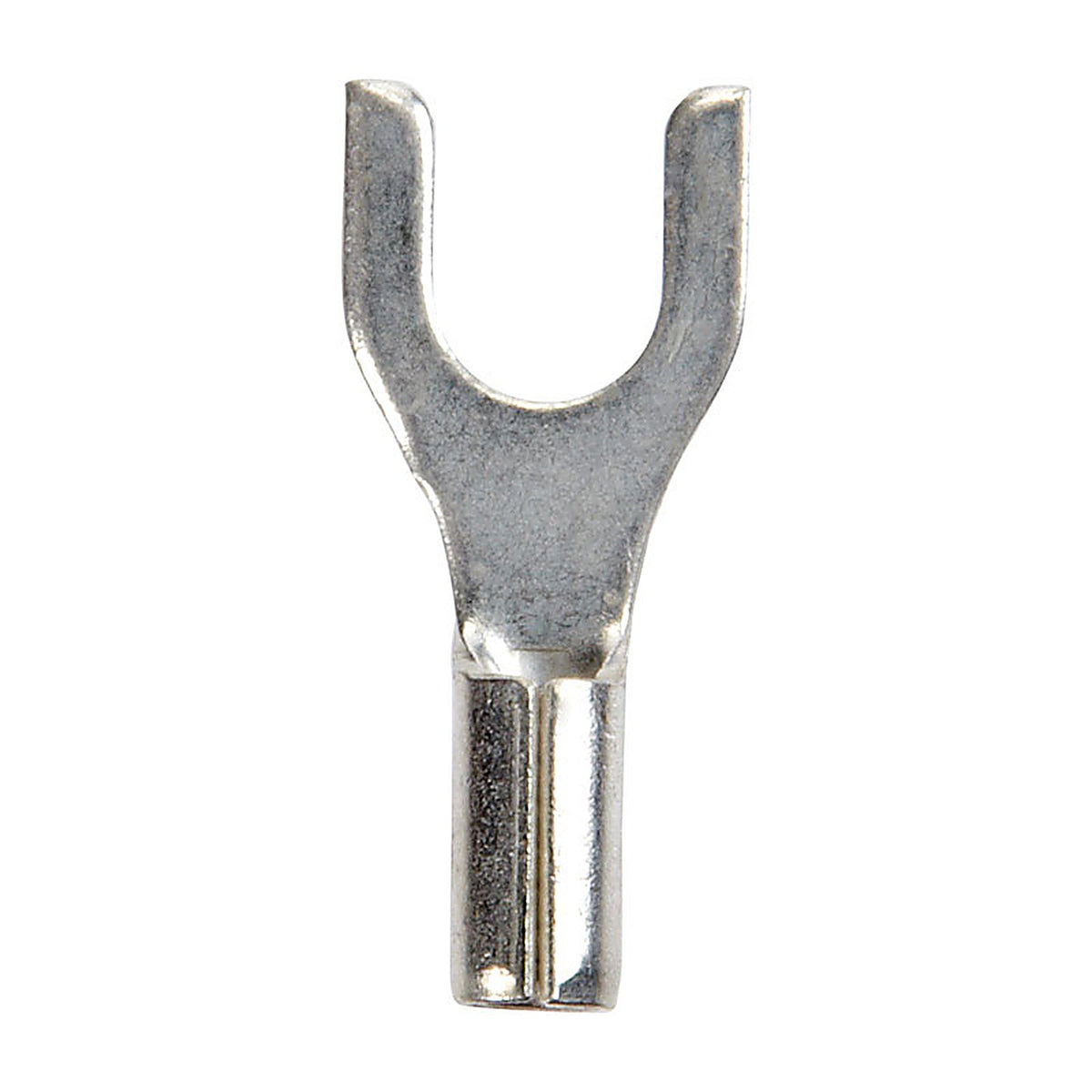 Jandorf 60980 22-18 Ga. Uninsulated Wire Terminal Spade Silver 5/Pack