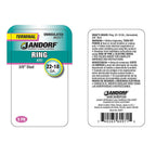 Jandorf 60971 22-18 Ga. Uninsulated Wire Terminal Ring Silver 5/Pack