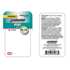 Jandorf 60968 22-18 Ga. Uninsulated Wire Terminal Ring Silver 5/Pack