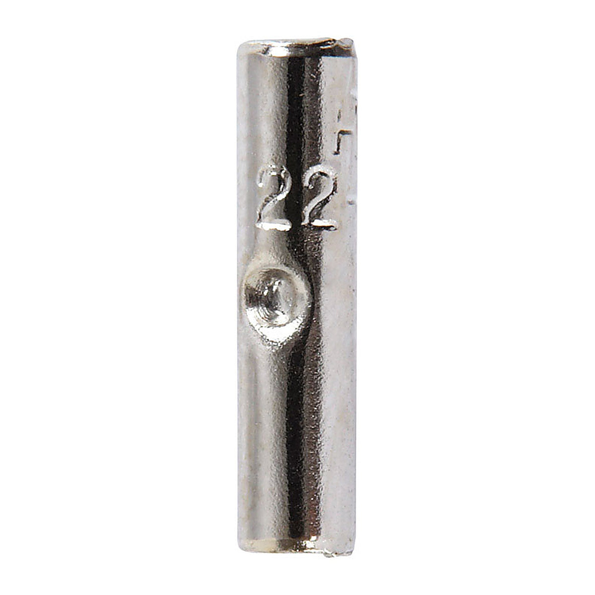 Jandorf 60929 22-18 Ga. Insulated Wire Terminal Butt Splice Silver 5/Pack
