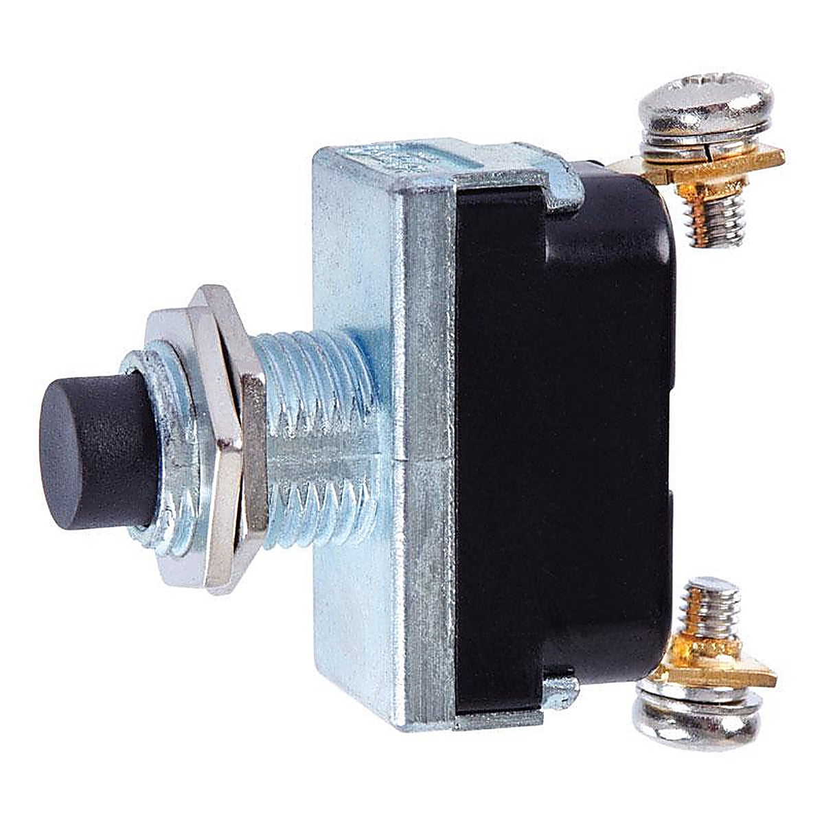 Jandorf 61123 16 amps Single Pole Push Button Power Tool Switch Black/Silver 1/Pack