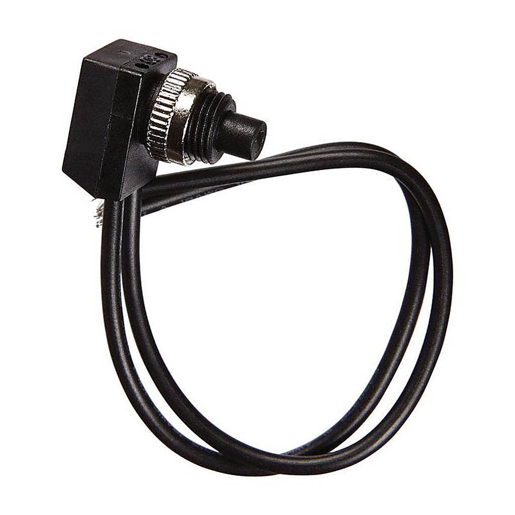 Jandorf 61221 6 amps Single Pole Push Button Appliance Switch Black 1/Pack