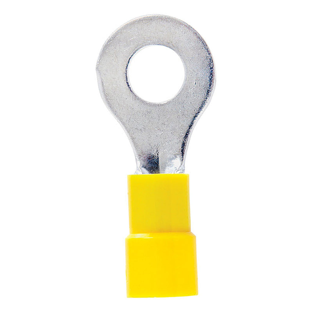 Jandorf 60993 12-10 Ga. Insulated Wire Terminal Ring Yellow 5/Pack