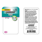 Jandorf 60993 12-10 Ga. Insulated Wire Terminal Ring Yellow 5/Pack