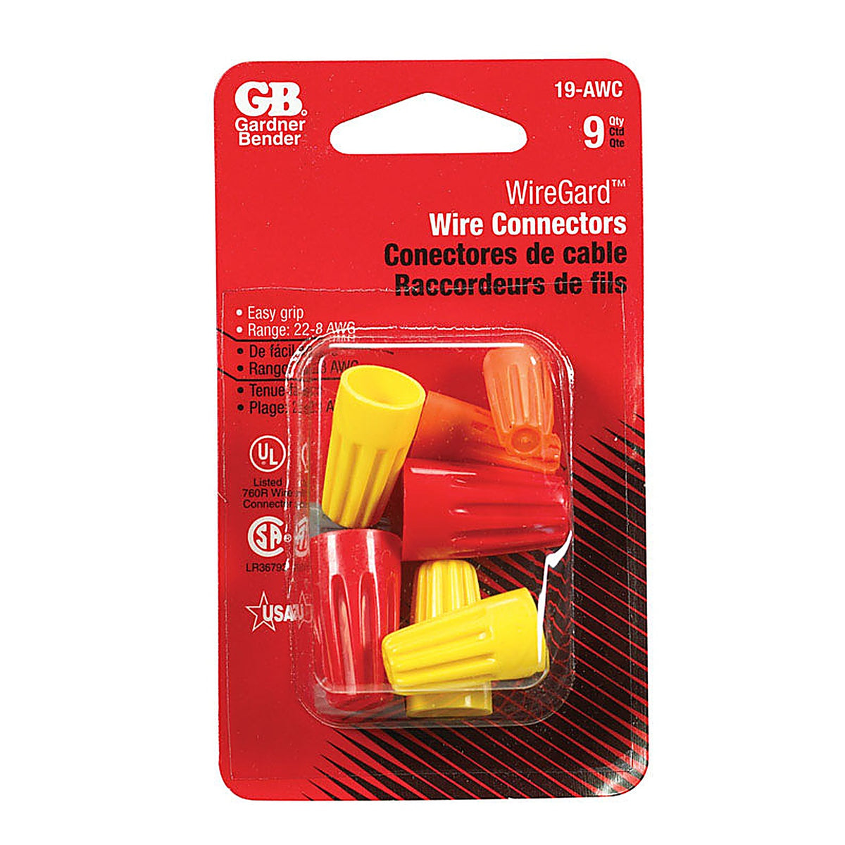 Gardner Bender 19-AWC WireGard Wire Connector Multicolored 9/Pack