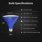 Feit Electric PAR38B10KLEDBX PAR38 E26 (Medium) LED Bulb Blue 40 W 1 pk