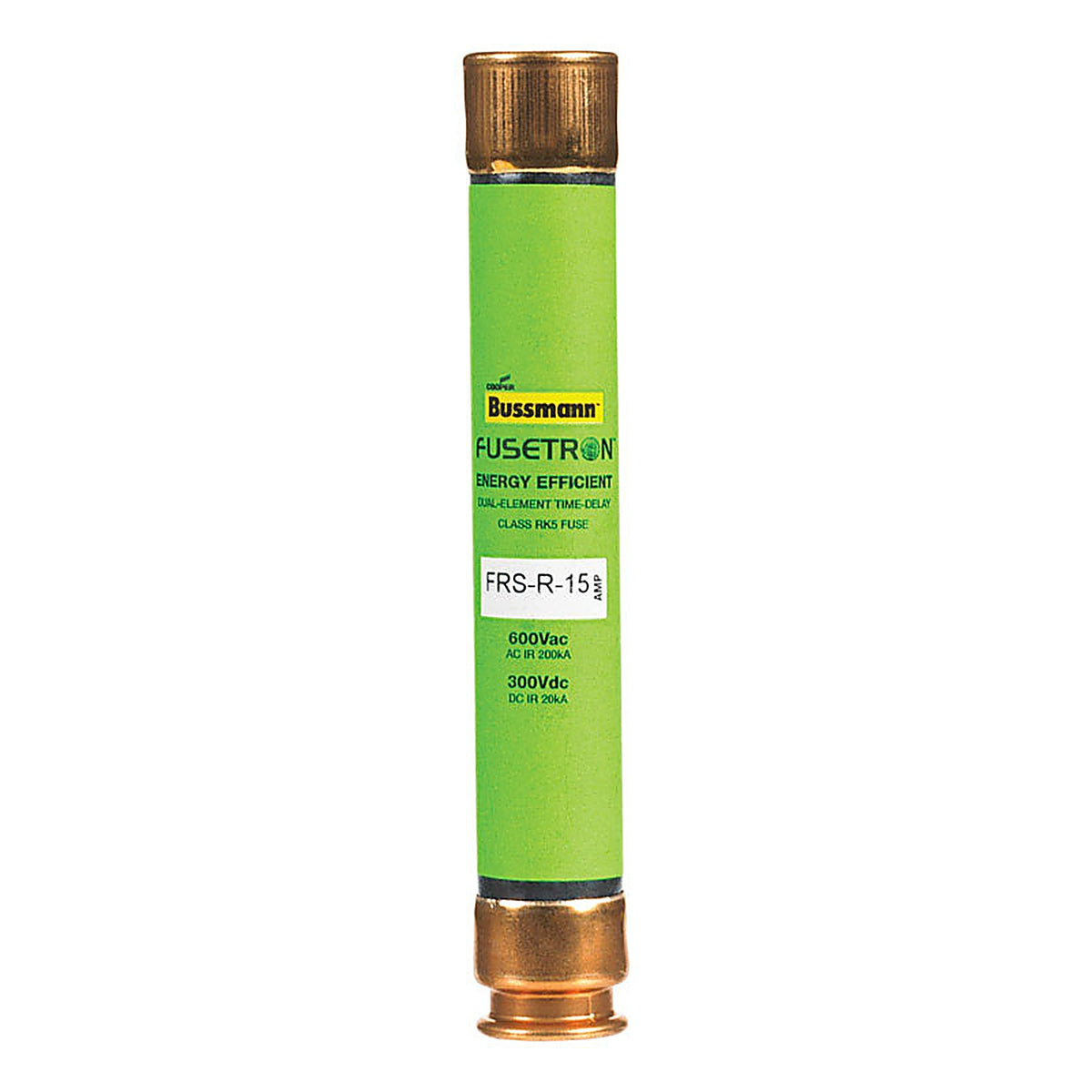 Bussmann - BP/FRS-R-15 - 15 Amps Dual Element Time Delay Fuse 1 Pack