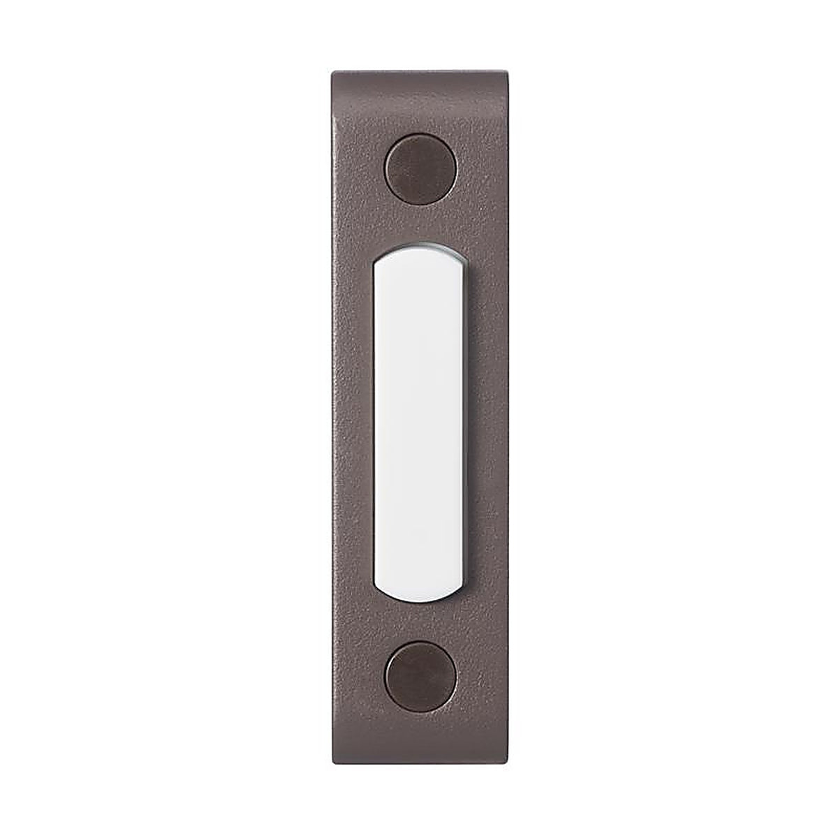 Heath Zenith SL-557-00 Oil Rubbed Bronze Brown Metal Wired Pushbutton Doorbell