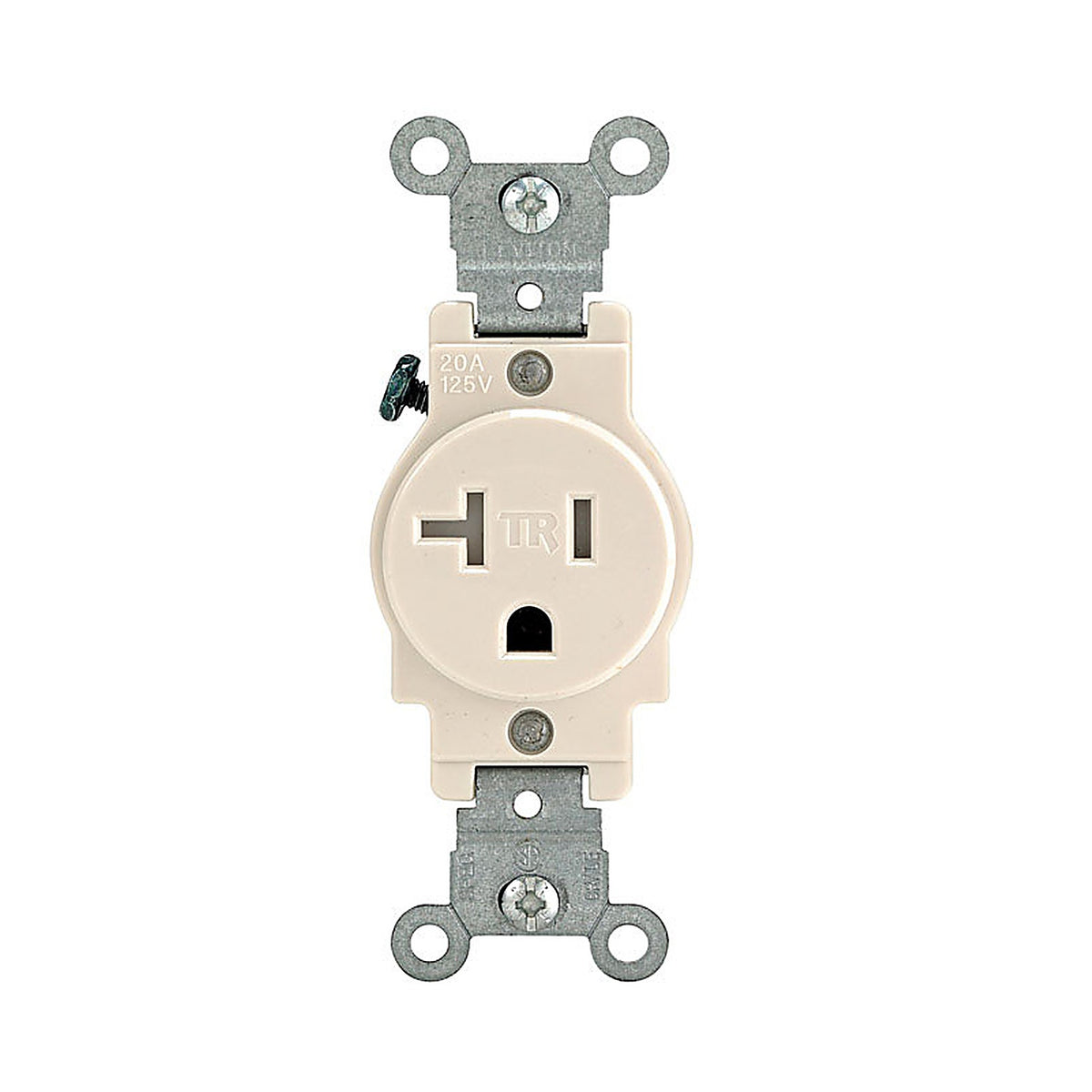 Leviton T5020-0TS 20 amps 125 volt Single Light Almond Outlet 5-20R 1/Pack