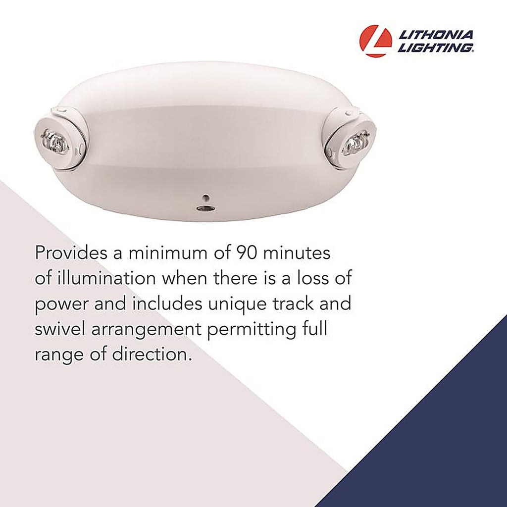 Lithonia Lighting - 264E6T - Switch Hardwired LED White Emergency Light