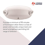 Lithonia Lighting - 264E6T - Switch Hardwired LED White Emergency Light