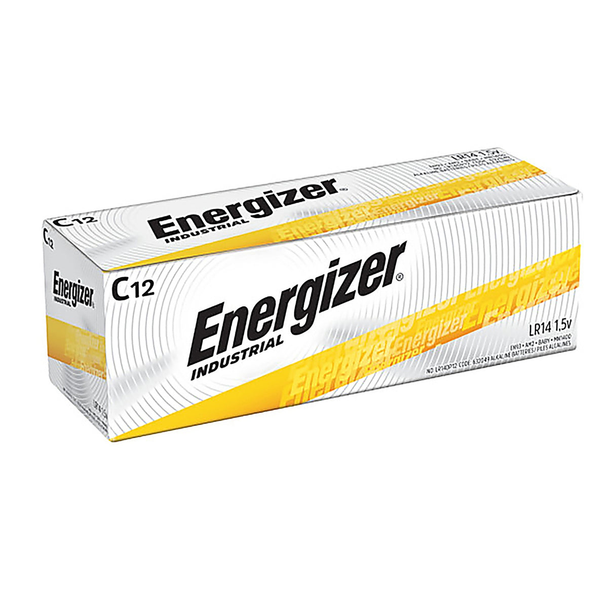 Energizer - EN93 - Industrial C Alkaline Batteries 12 Pack Boxed