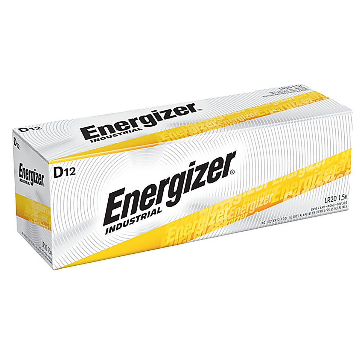 Energizer EN95 Industrial D Alkaline Batteries 12 pk Boxed