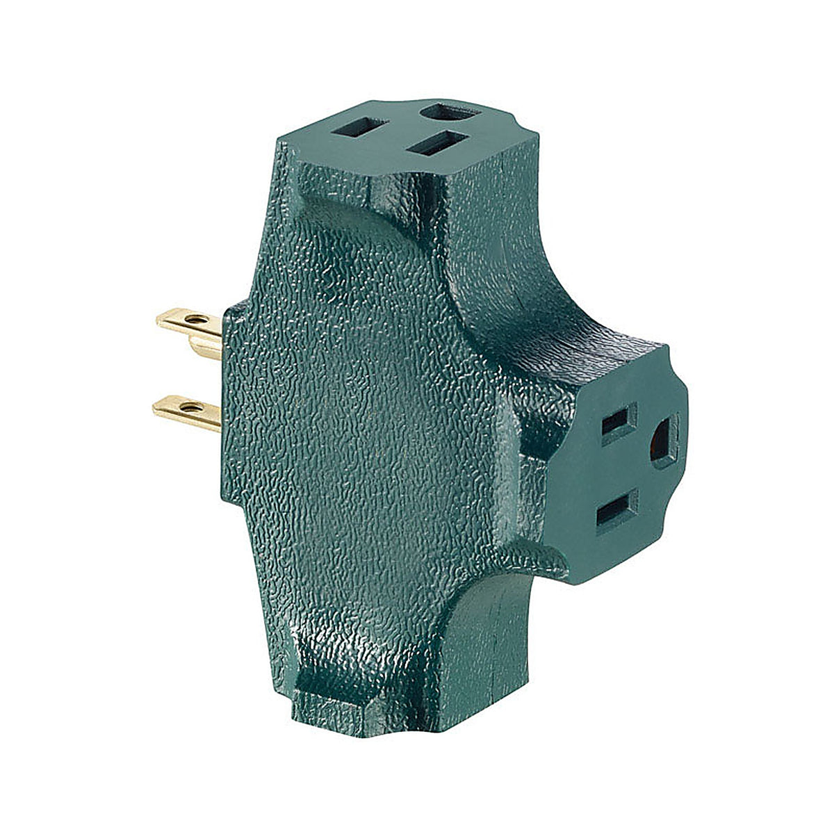 Leviton 00694-0GR Grounded 3 outlets Adapter 1 pk