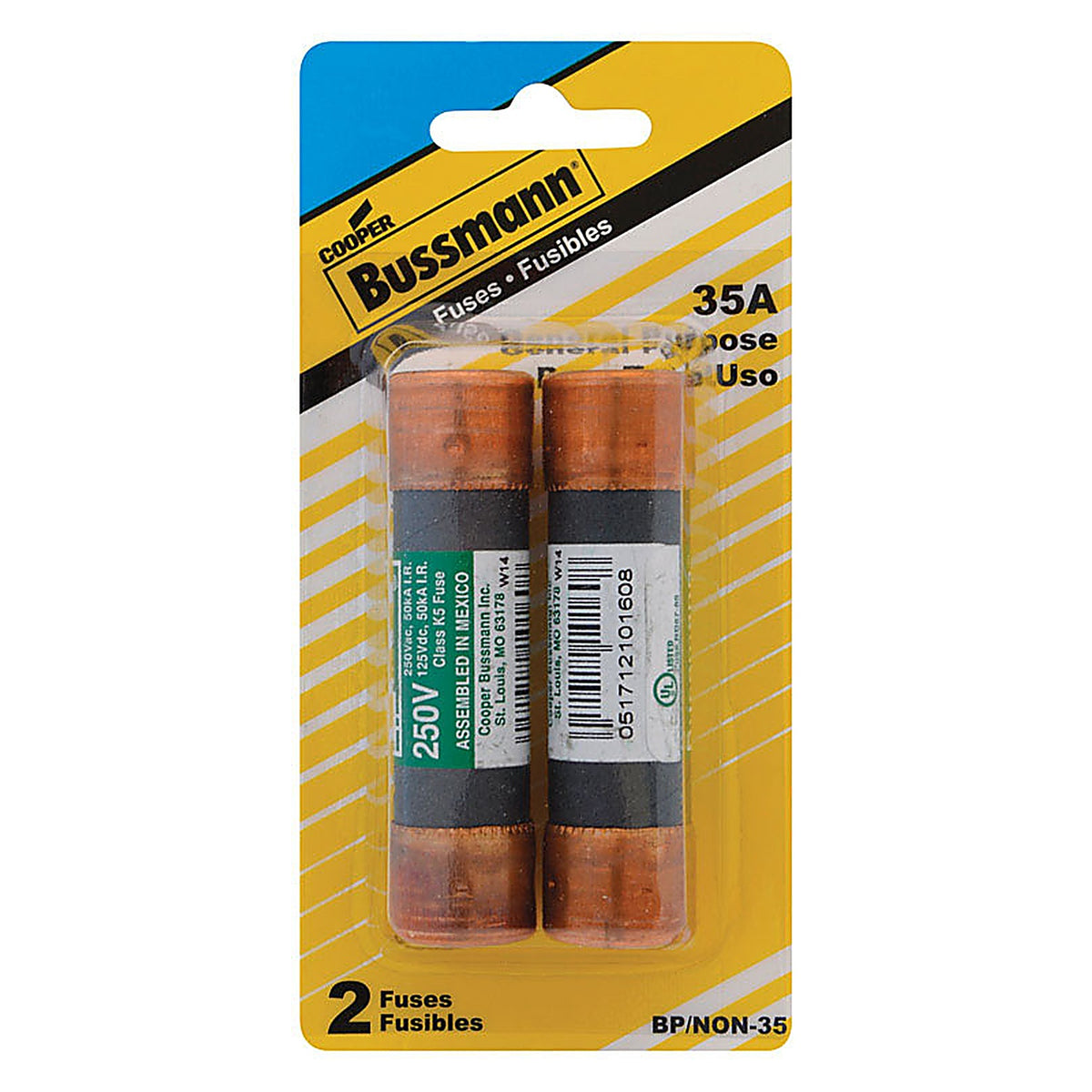 Bussmann - BP/NON-35 - 35 Amps Non Current Fuse 2 Pack
