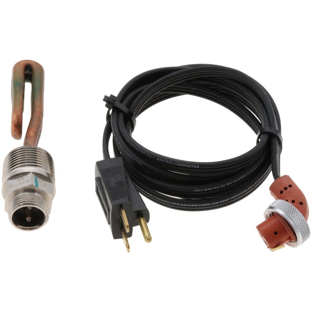 ZeroStart 3500031 Engine Heater, 1500W 240V, 1in. NPT, Caterpillar