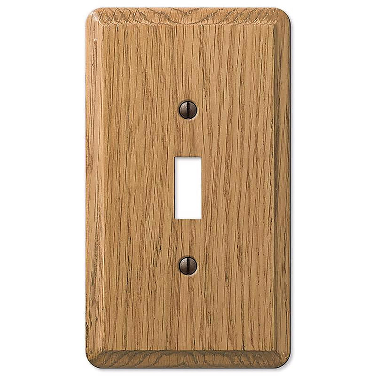 Amerelle 901TL Contemporary Brown 1 gang Wood Toggle Wall Plate 1/Pack