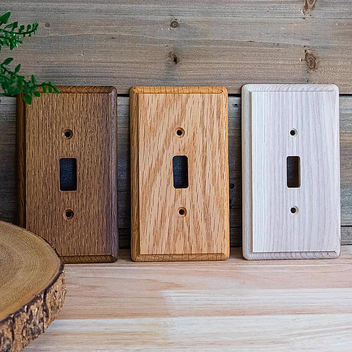 Amerelle 901TL Contemporary Brown 1 gang Wood Toggle Wall Plate 1/Pack