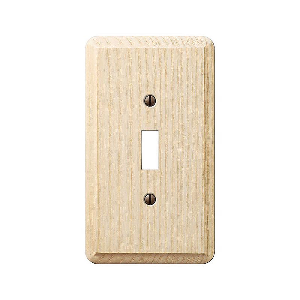 Amerelle 401T Contemporary Unfinished Beige 1 gang Wood Toggle Wall Plate 1/Pack