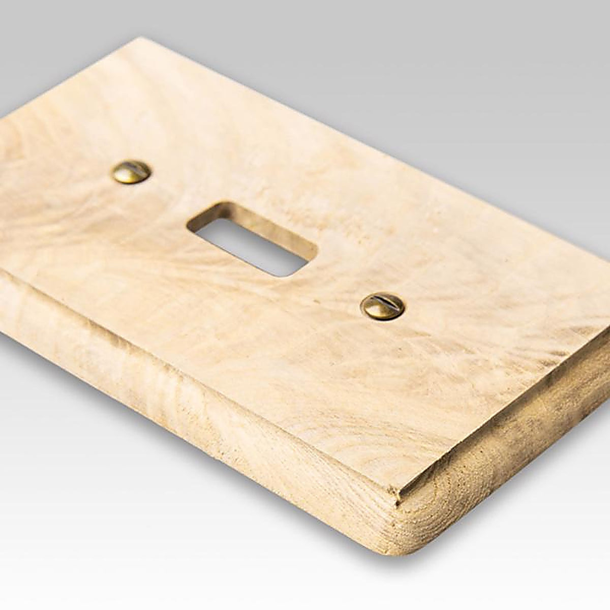 Amerelle 401T Contemporary Unfinished Beige 1 gang Wood Toggle Wall Plate 1/Pack