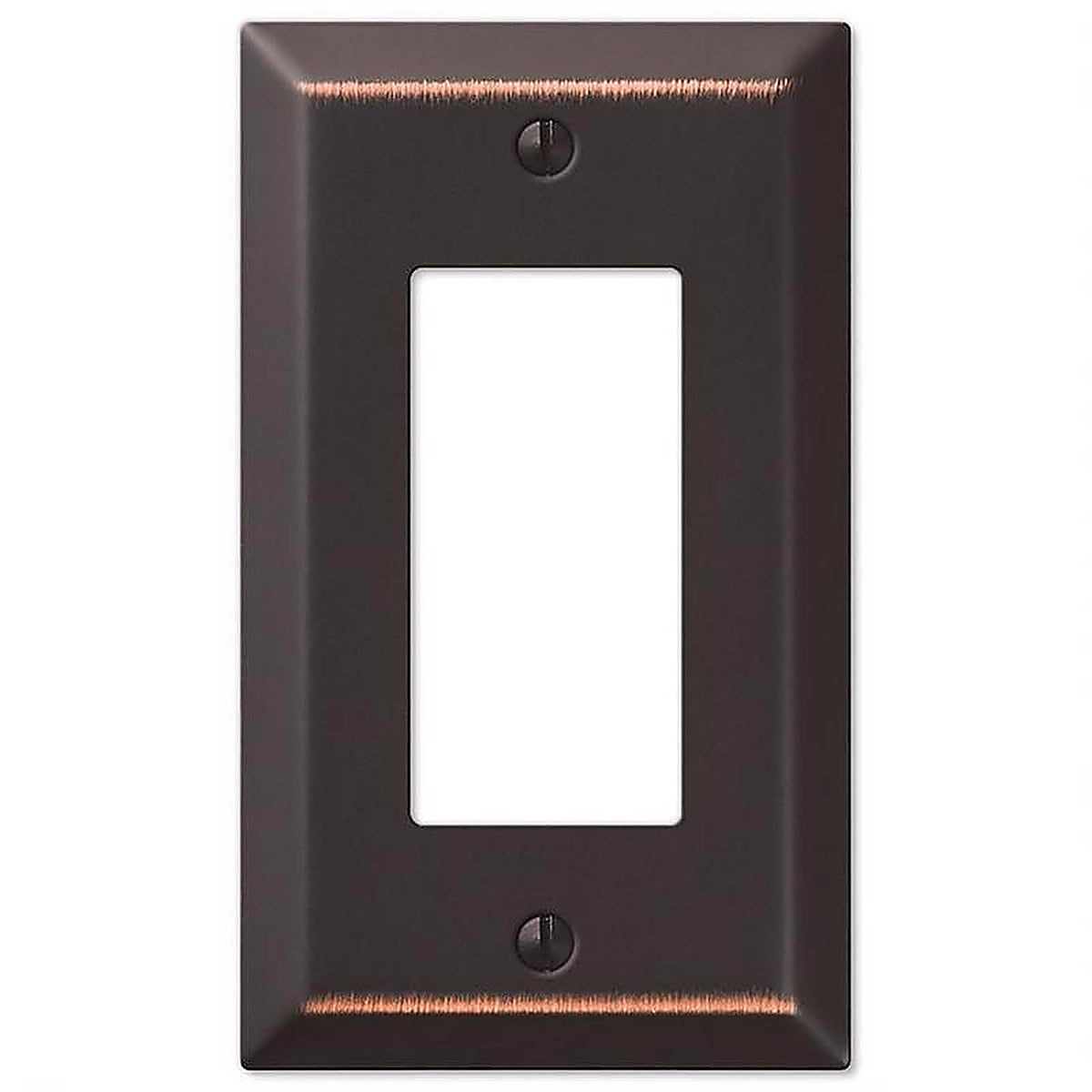 Amerelle 163RDB Century Aged Bronze Bronze 1 gang Stamped Steel Rocker Wall Plate 1/Pack