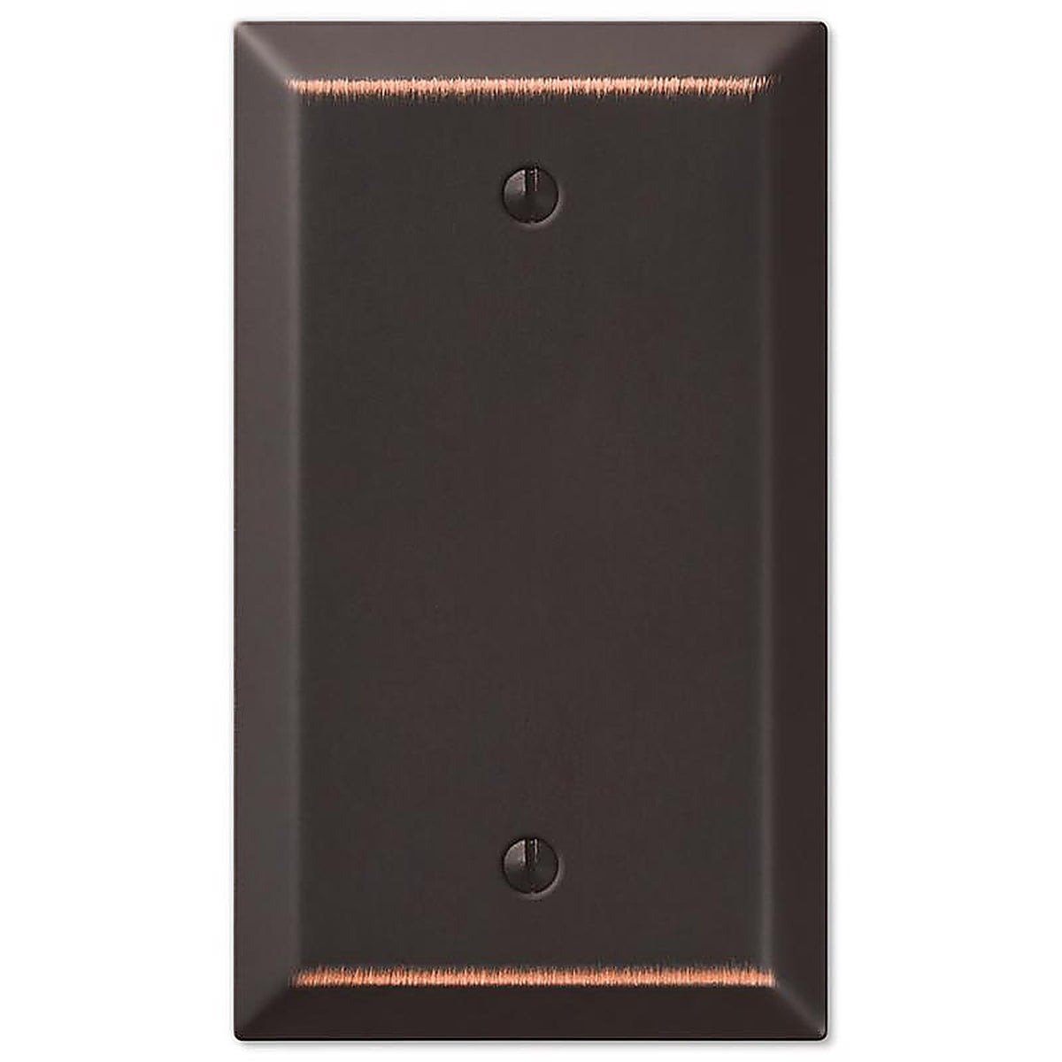 Amerelle - 163BDB - Century Aged Bronze 1 Gang Stamped Steel Blank Wall Plate 1 Pack