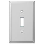 Amerelle - 66T - Mirror Clear 1 Gang Acrylic Toggle Wall Plate 1 Pack