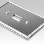 Amerelle - 66T - Mirror Clear 1 Gang Acrylic Toggle Wall Plate 1 Pack