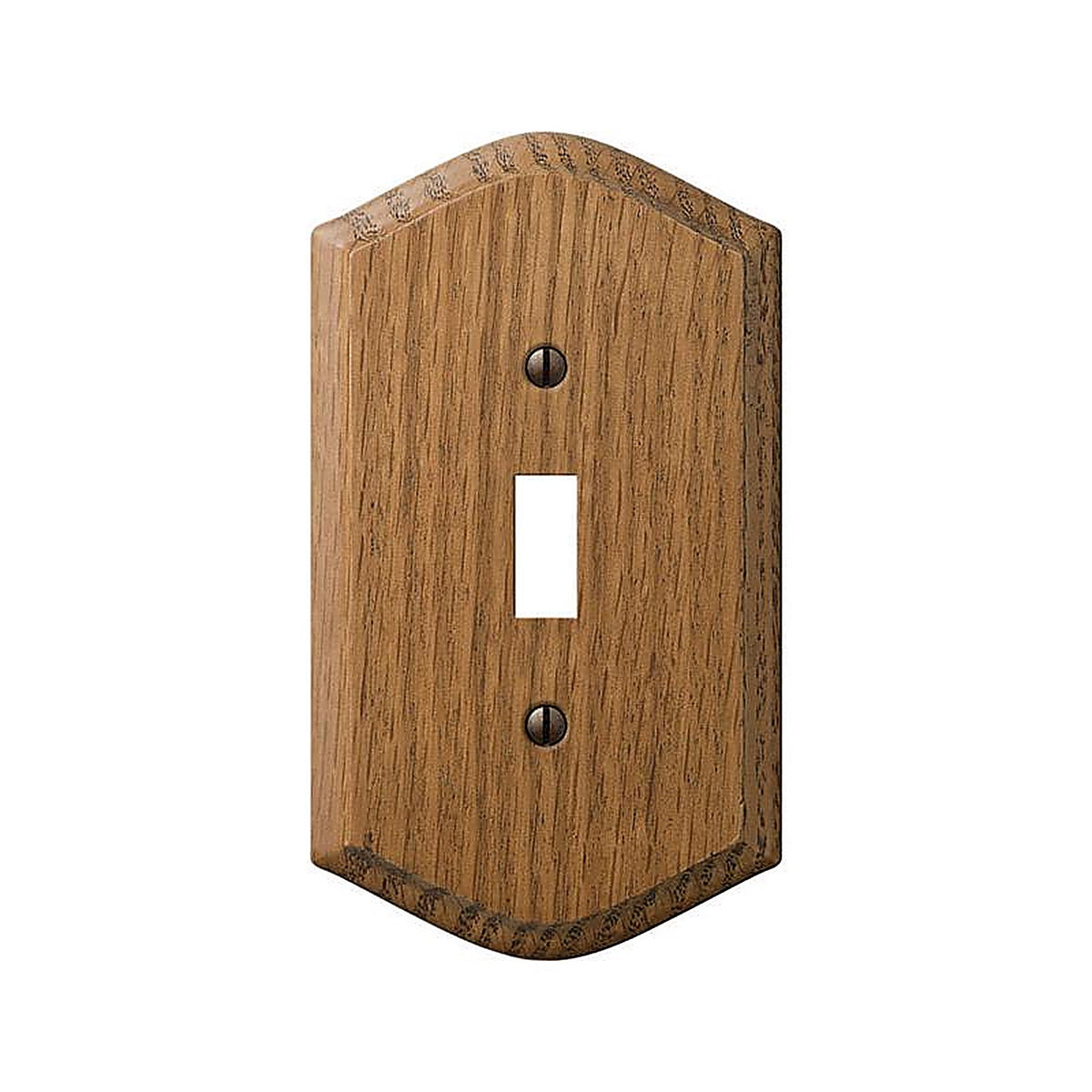 Amerelle - 701T - Country Brown 1 Gang Wood Toggle Wall Plate 1 Pack