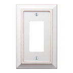 Amerelle - 4040RDW - Savannah White 1 Gang Wood Decorator Wall Plate 1 Pack