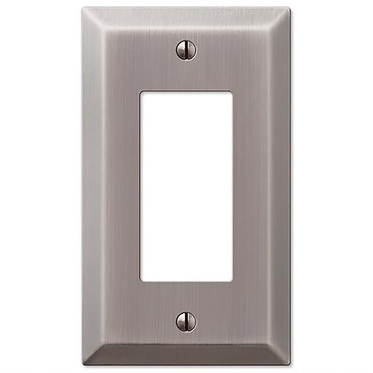 Amerelle 163RAN Century Antique Nickel Metallic 1 gang Stamped Steel Rocker Wall Plate 1/Pack