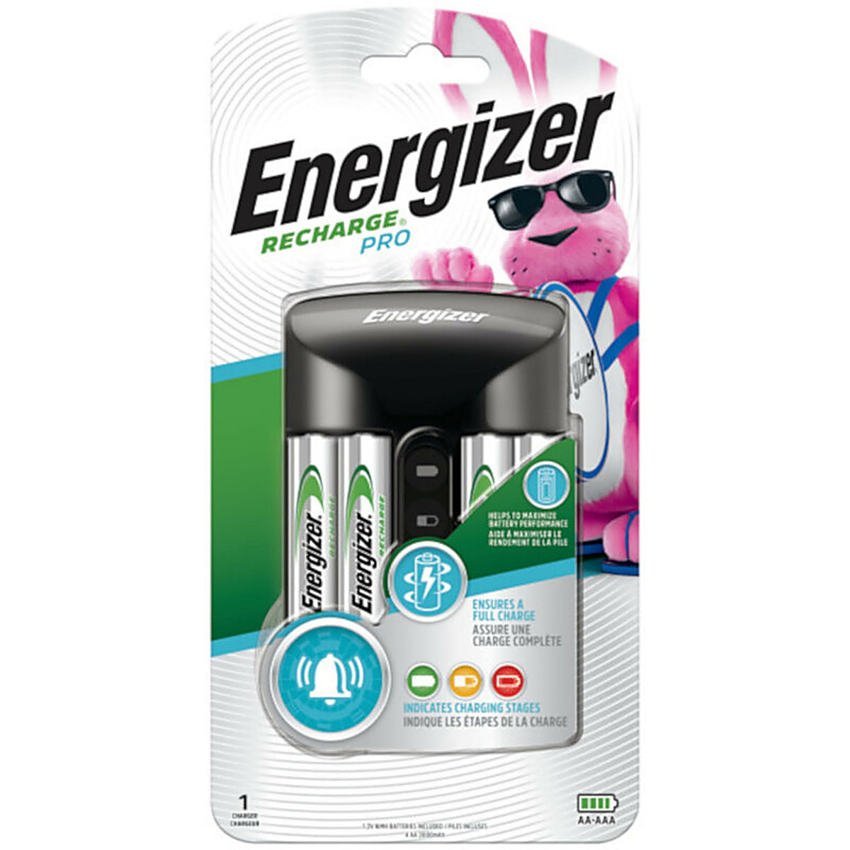 Energizer CHPROWB4 4 Battery Black Battery Charger