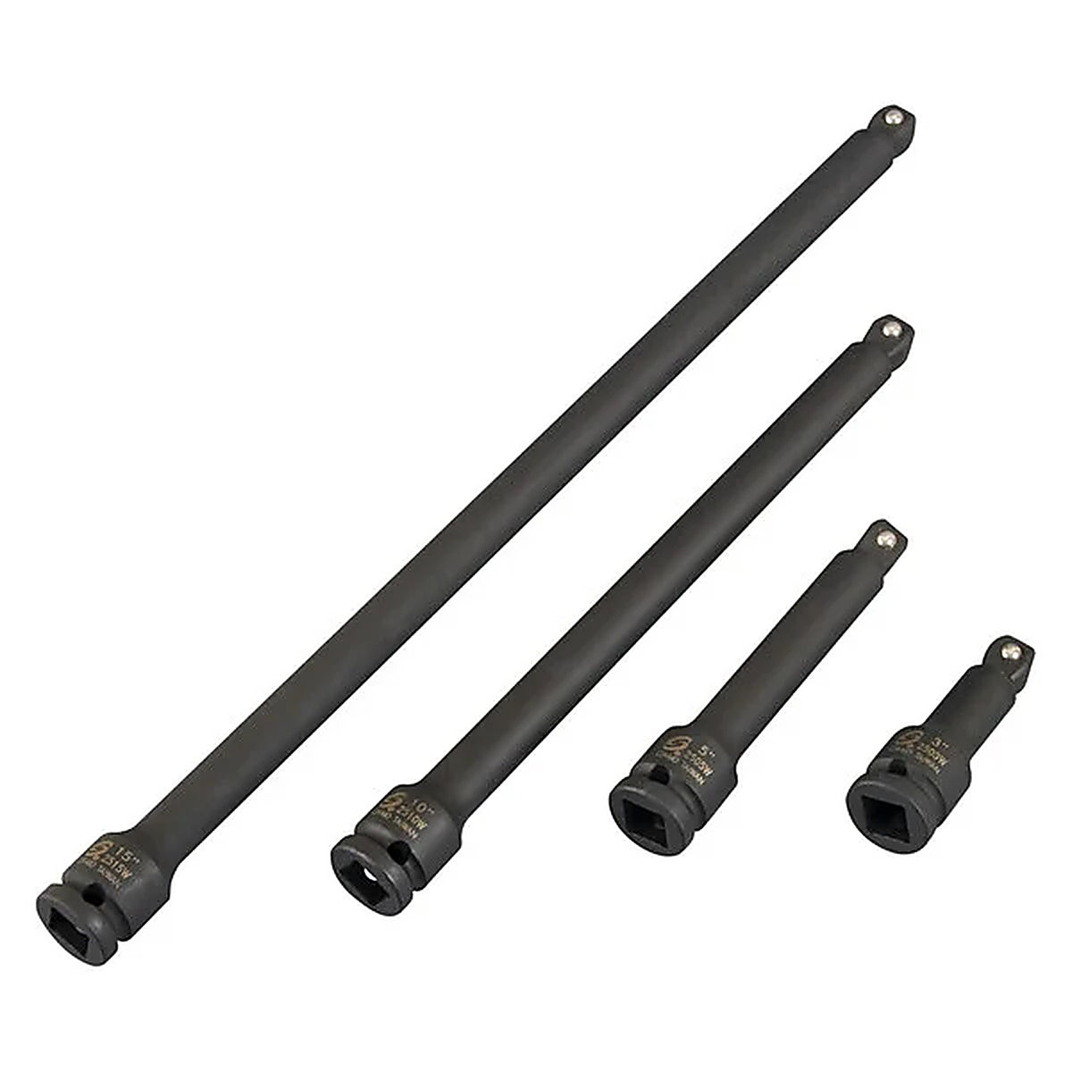 Sunex 3504 3/8in. Dr Wobble Drive Extension Set, 4pc