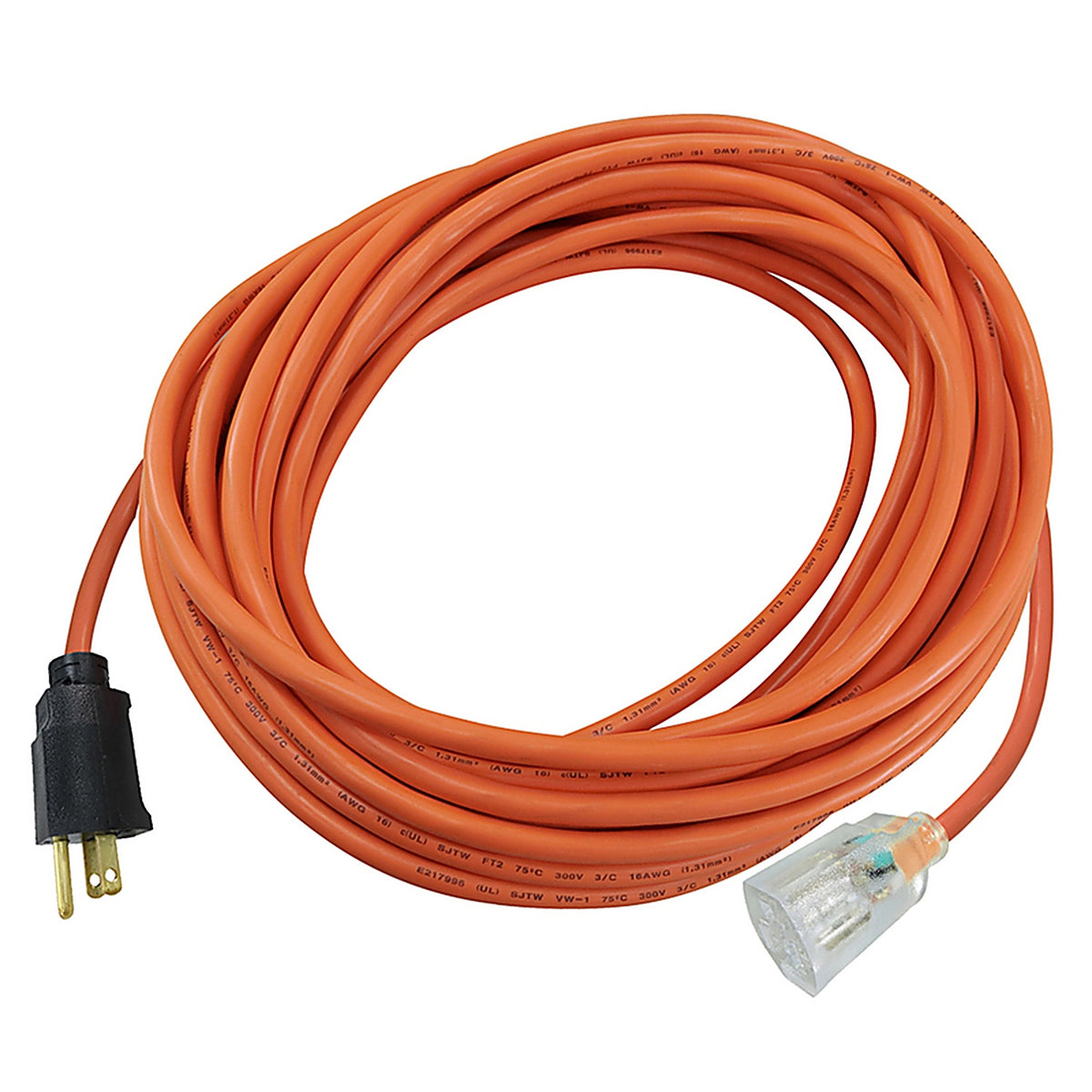 Projex OU123JTW050OGP Indoor or Outdoor 50 ft. L Orange Extension Cord 12/3 SJTW