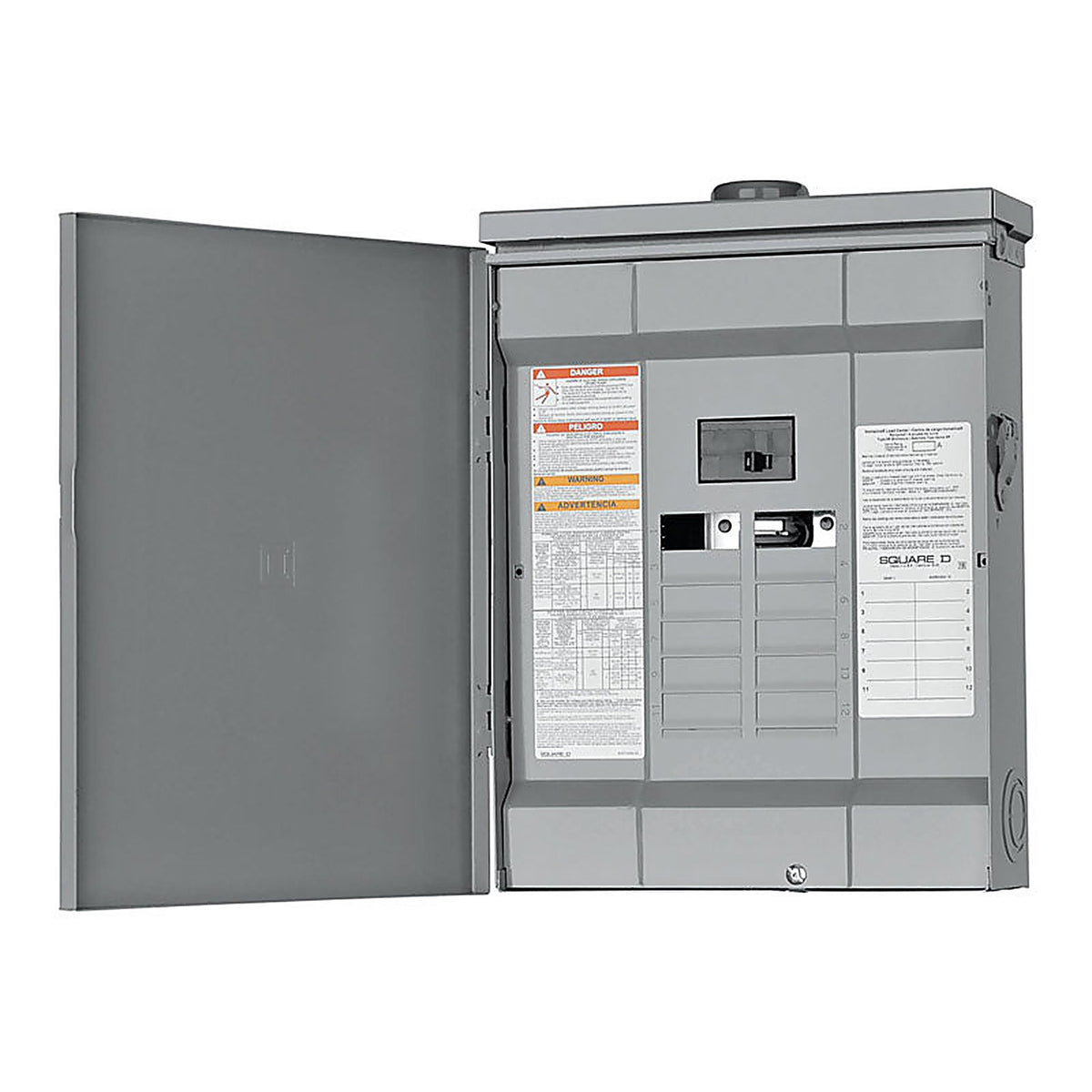 Square D - HOM1224M100PRB - Homeline 100 Amps 120/240 V 12 Space 24 Circuits Combination Mount Main Breaker Load Center