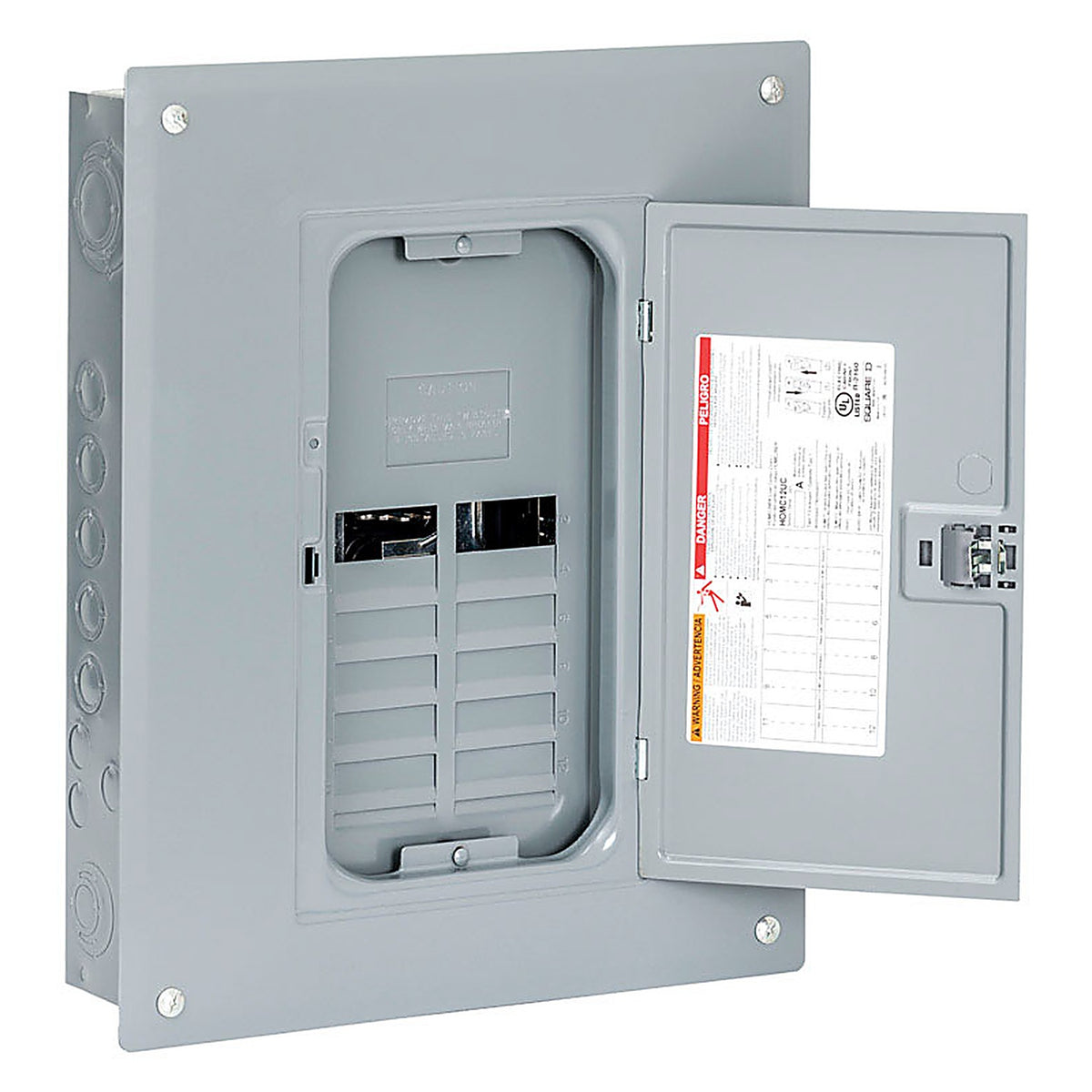 Square D - HOM816L125PC - Homeline 125 Amps 120/240 V 8 Space 16 Circuits Main Lug Load Center
