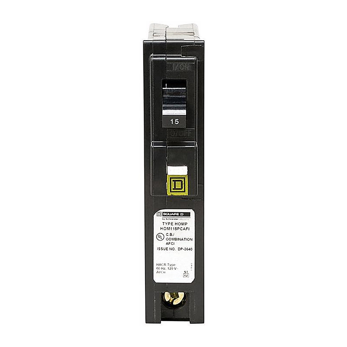 Square D HOM115PCAFIC HomeLine 15 amps Arc Fault Single Pole Circuit Breaker
