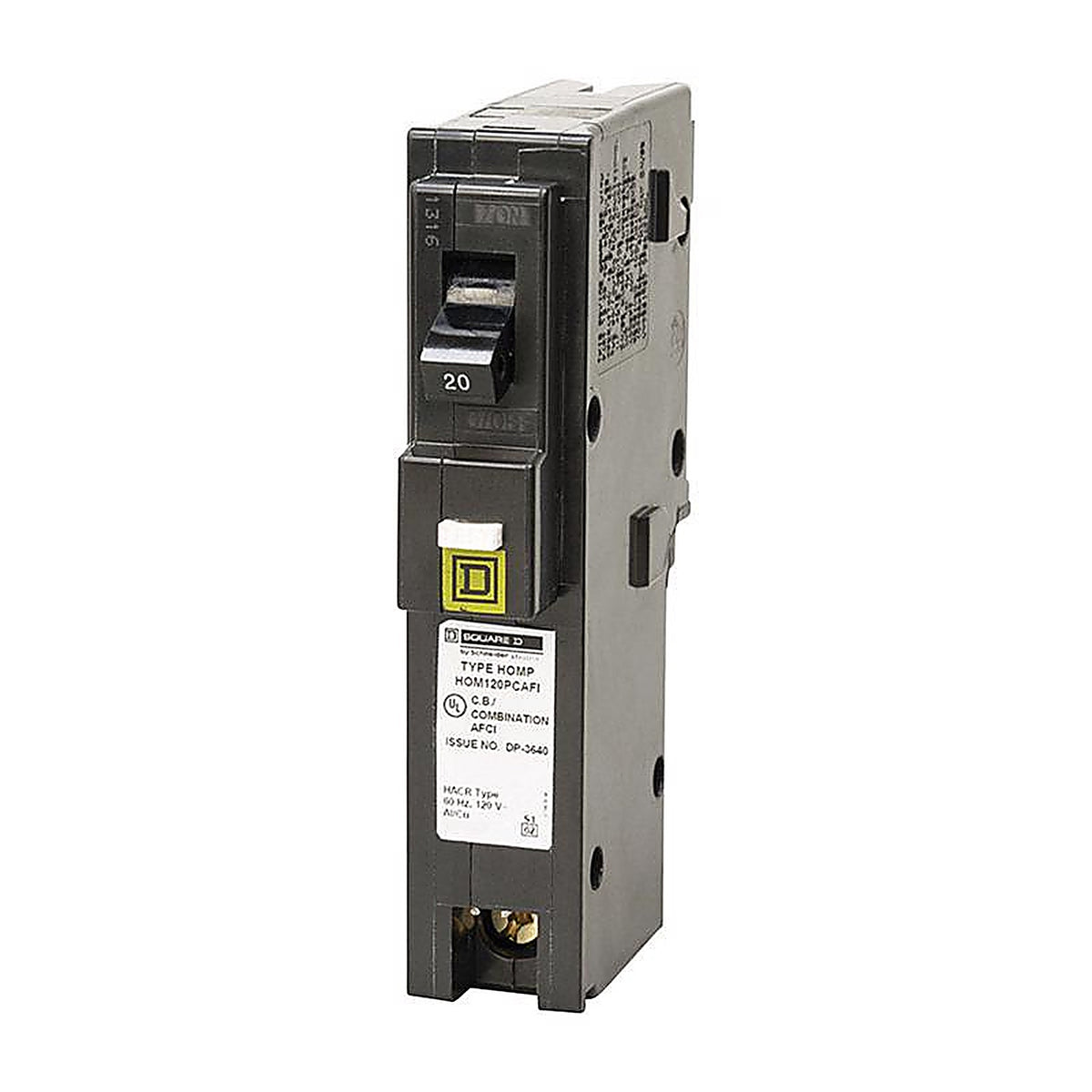 Square D HOM120PCAFIC HomeLine 20 amps Arc Fault Single Pole Circuit Breaker