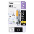 Feit Electric BP35MC/830/LED T4 E11 LED Bulb Warm White 35 W 1 pk