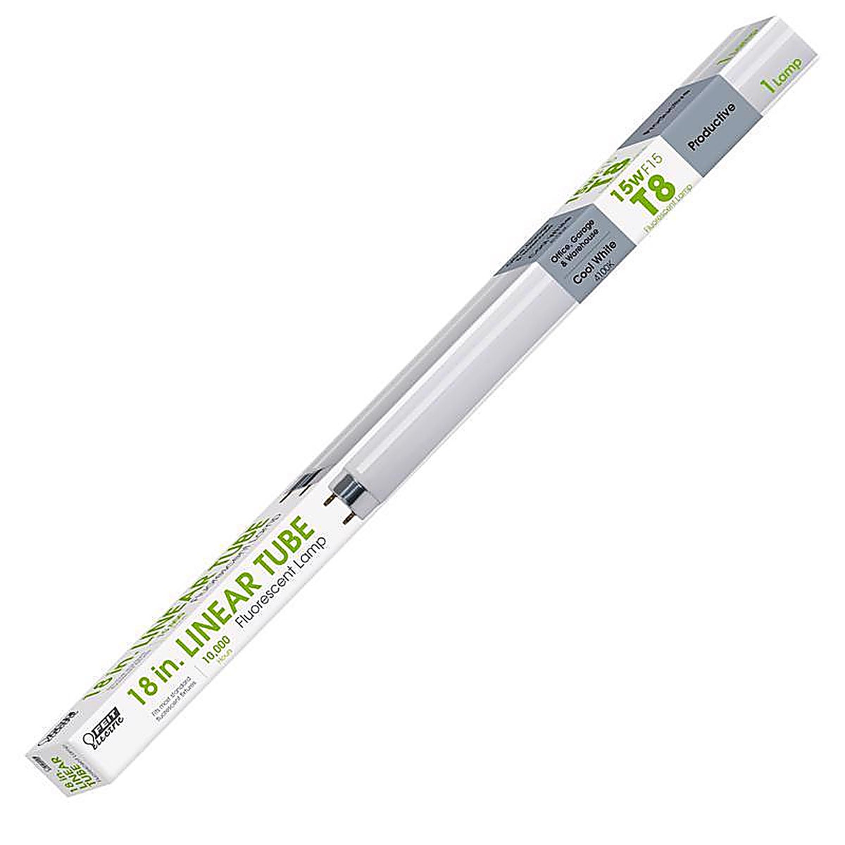 Feit - F15T8/CW/RP - Legacy Bulbs 15 W T8 1.1 In. D X 17.7 In. L Fluorescent Bulb Cool White Linear 4100 K 1 Pack