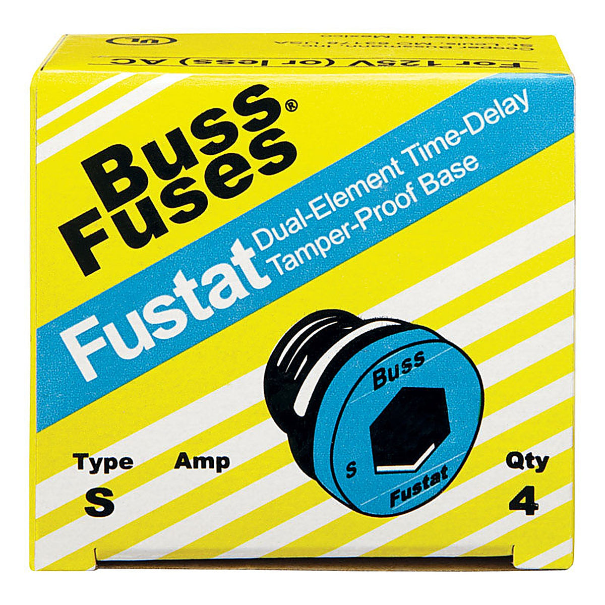 Bussmann S-3-2/10 3-2/10 amps Plug Fuse 4/Pack
