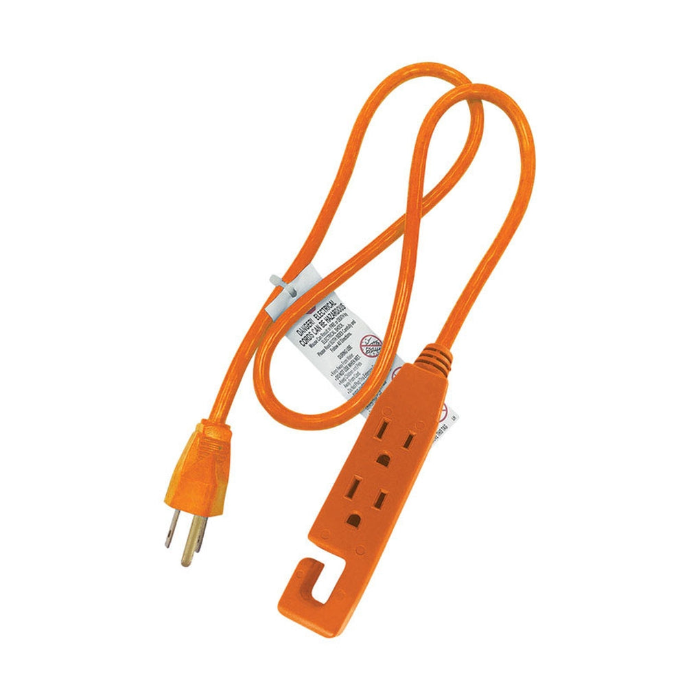 Projex 1IP-002-003FOGP Indoor 3 ft. L Orange Extension Cord 14/3