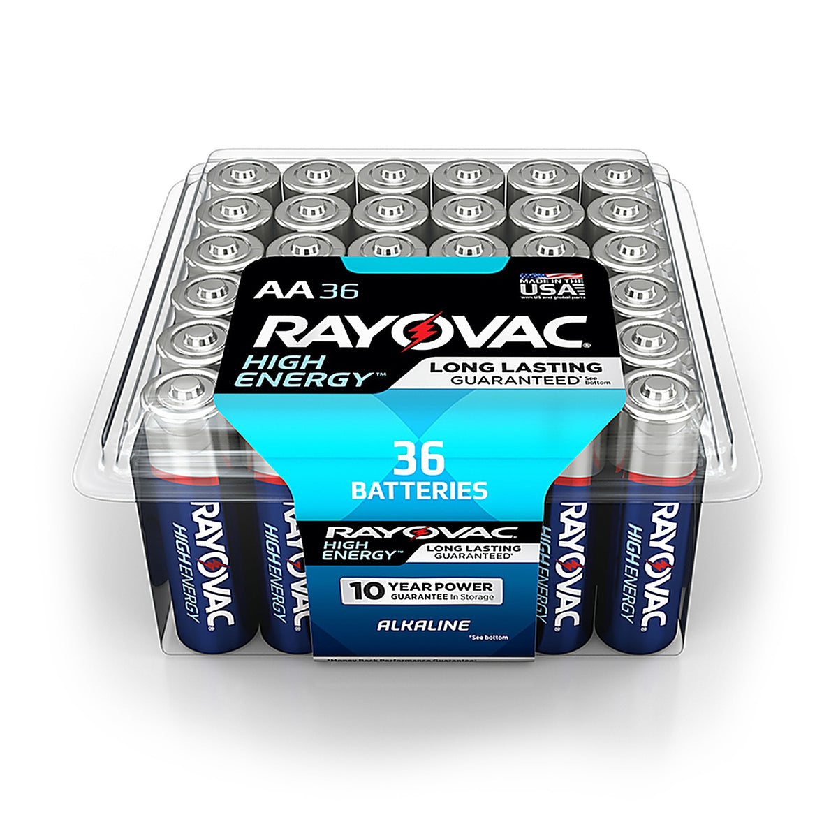 Rayovac 815-36PPK High Energy AA Alkaline Batteries 36 pk Clamshell