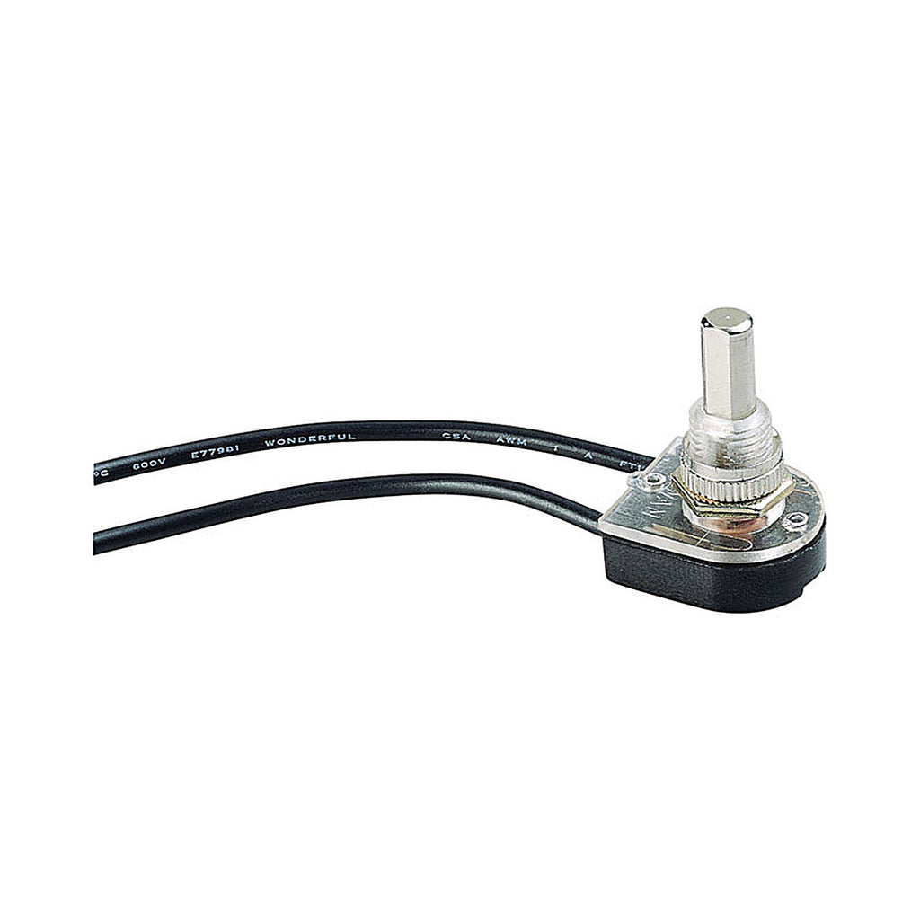 Gardner Bender GSW-24 Single Pole Push Button Switch Silver 1/Pack