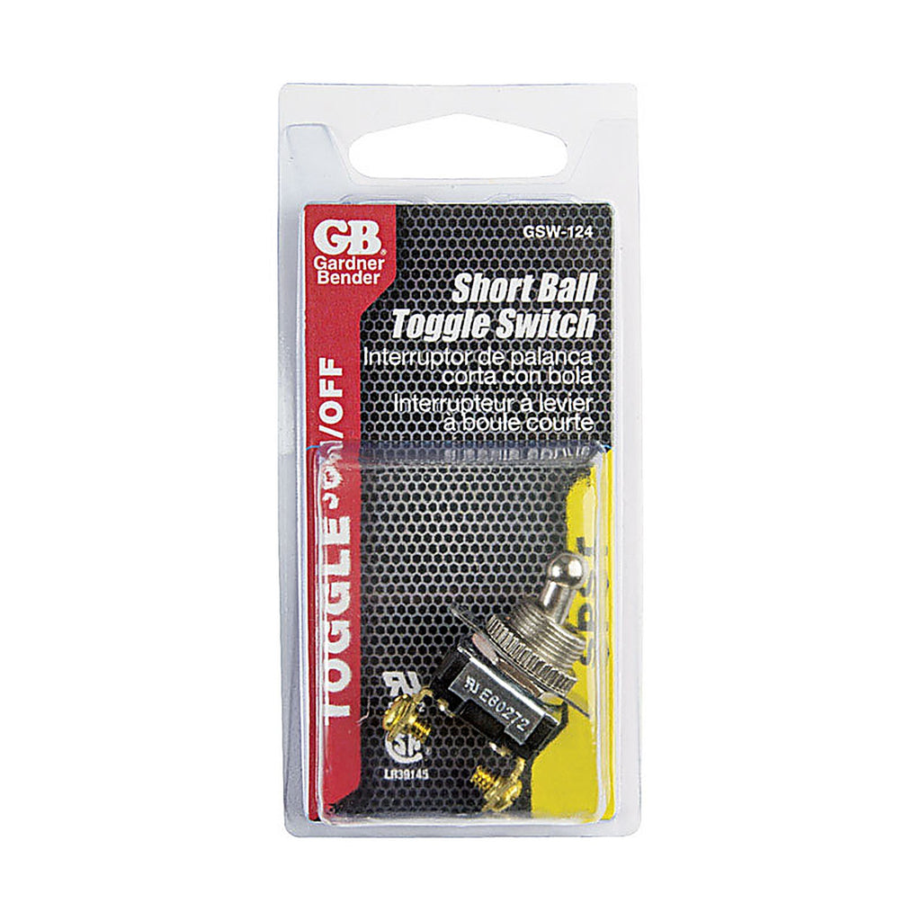 Gardner Bender GSW-124 20 amps Single Pole Toggle Switch Silver 1/Pack