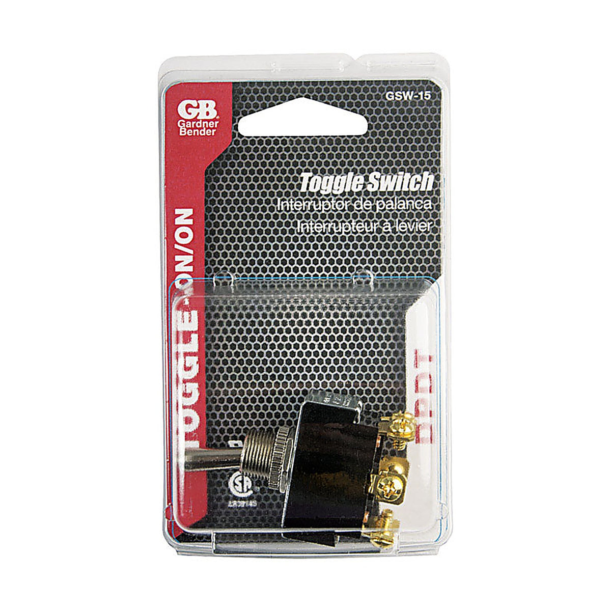 Gardner Bender GSW-15 Double Pole Toggle Switch Silver 1/Pack