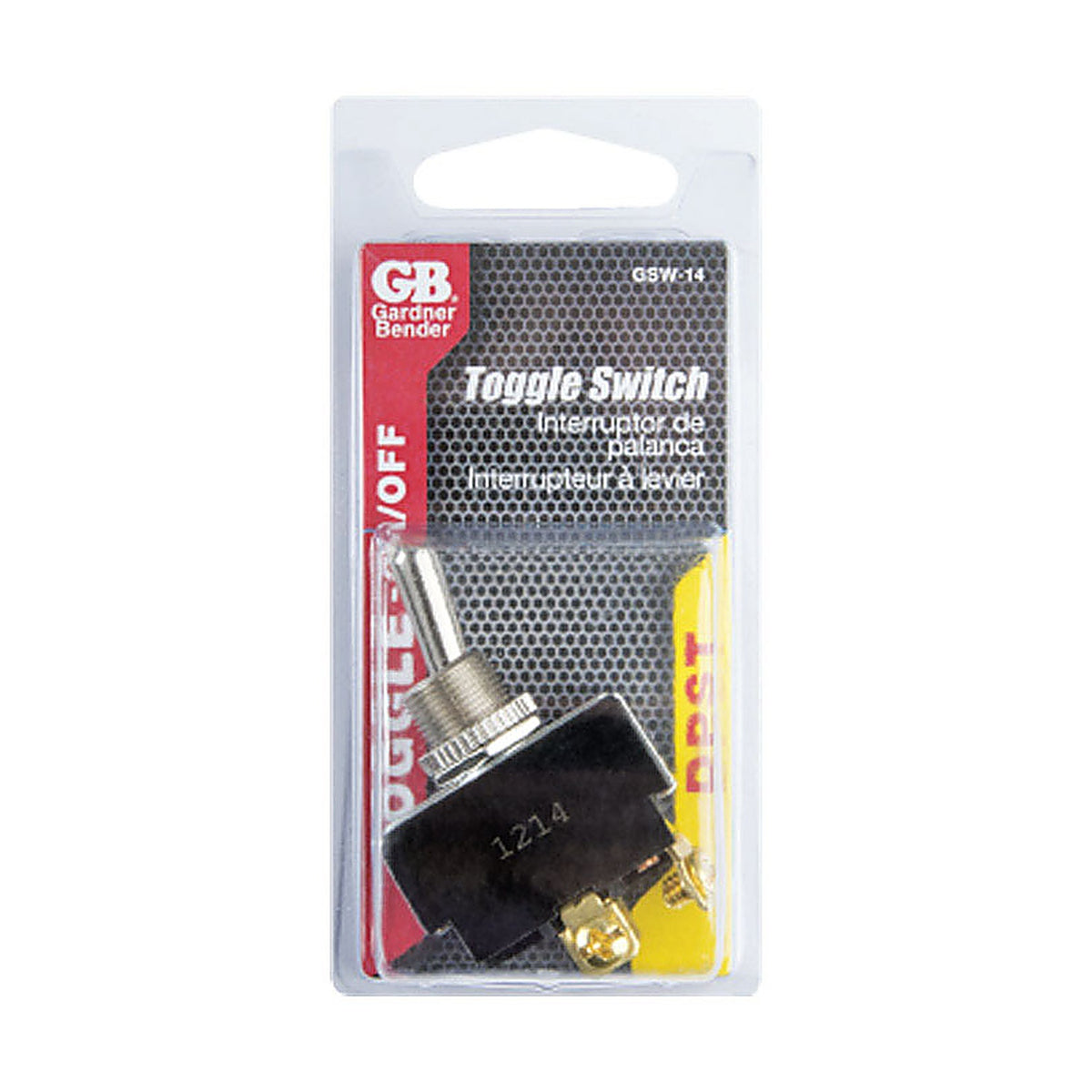 Gardner Bender GSW-14 20 amps Toggle Switch Silver 1/Pack