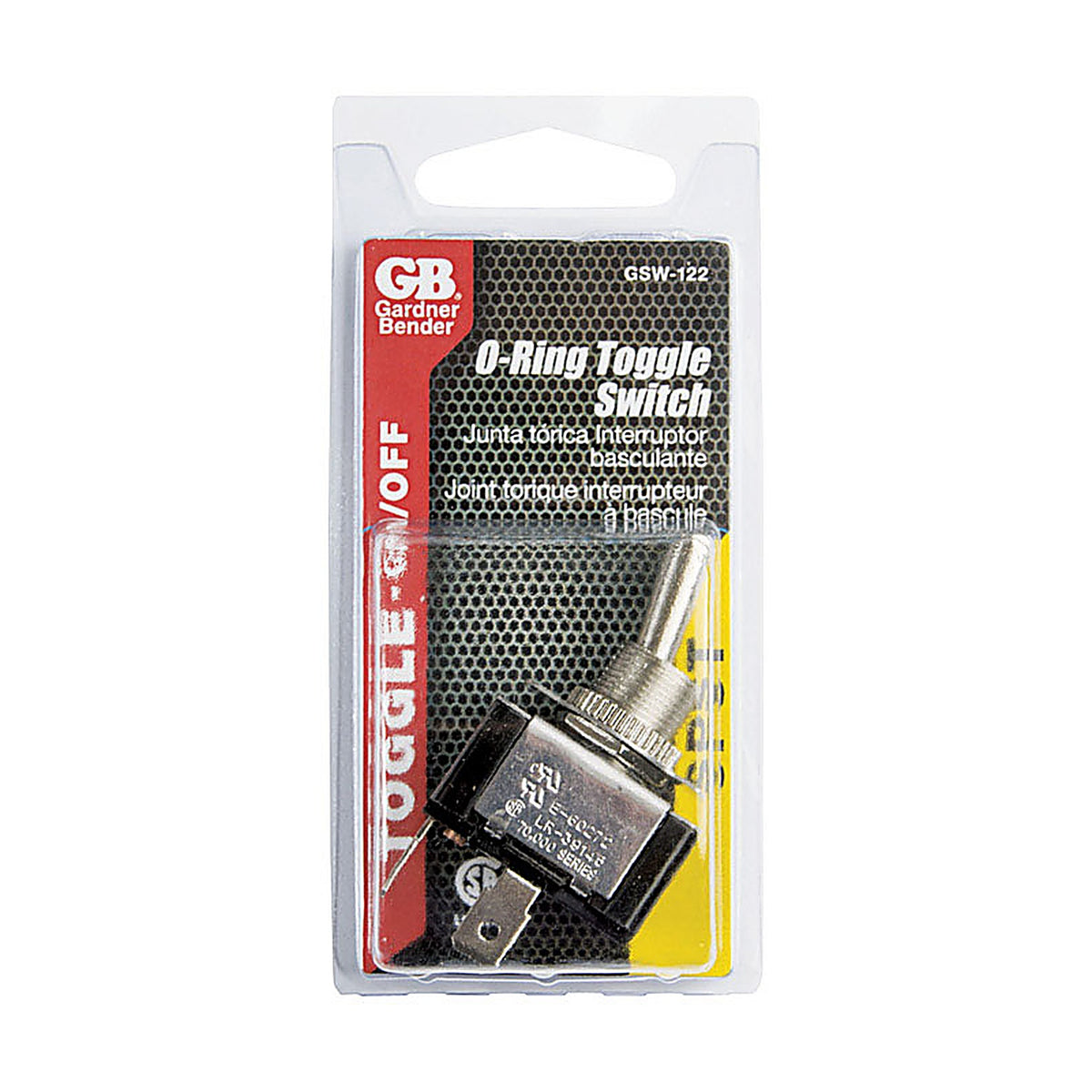 Gardner Bender GSW-122 21 amps Toggle O-Ring Switch Black/Silver 1/Pack