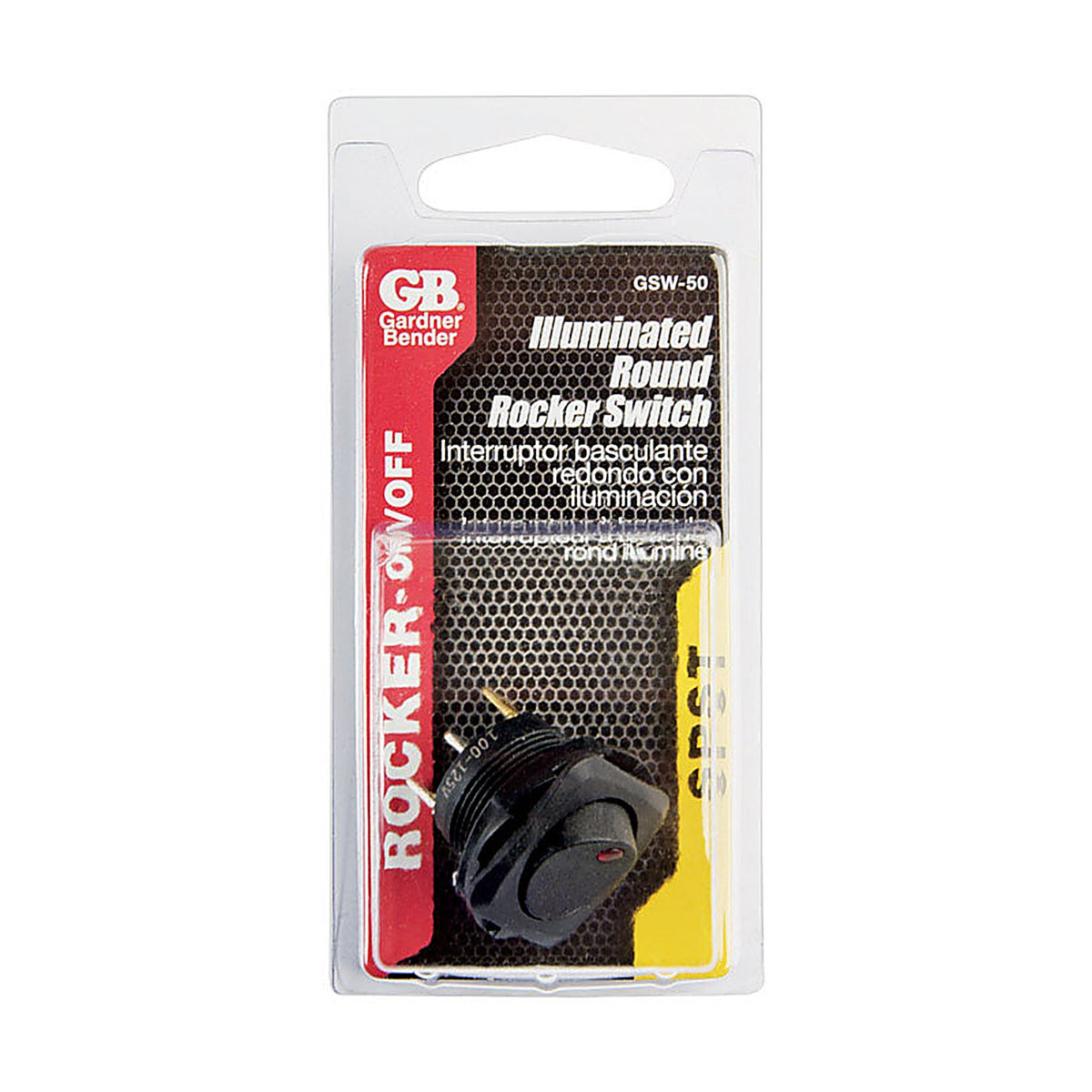 Gardner Bender GSW-50 Rocker Switch Black 1/Pack