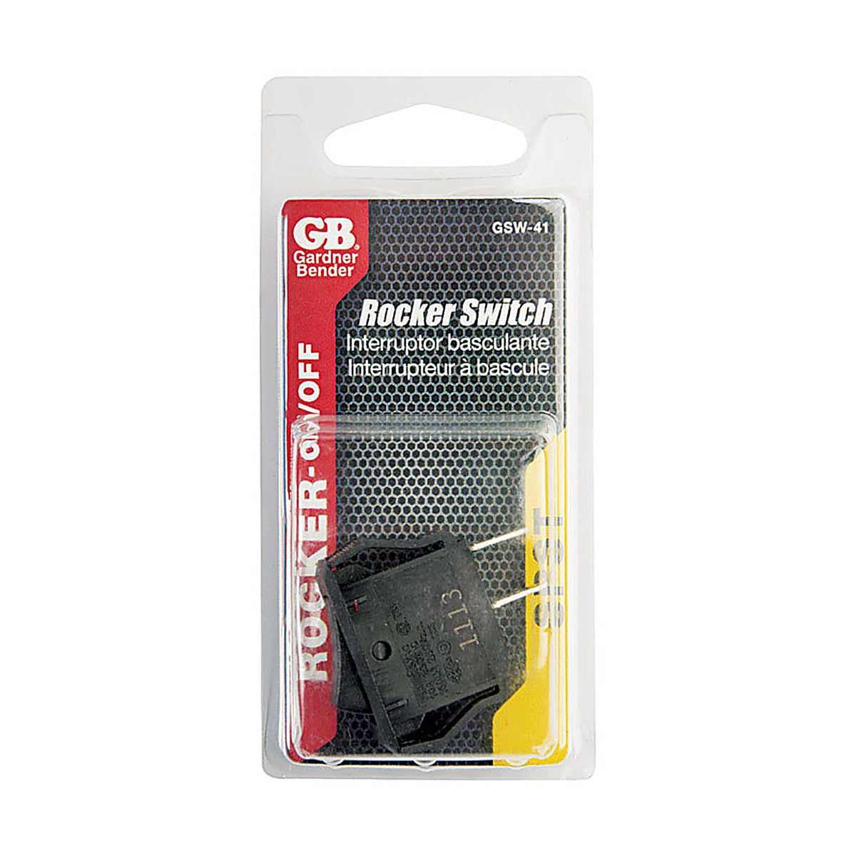 Gardner Bender GSW-41 Rocker Switch Black 1/Pack